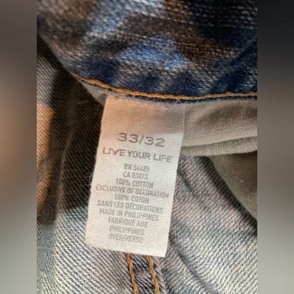 Vintage American Eagle Stonewashed Jeans, RN 54485, size 33x32 - Picture 6 of 8